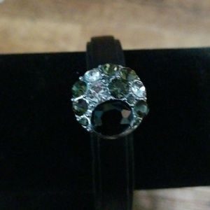 Snap button interchangeable leather braclet